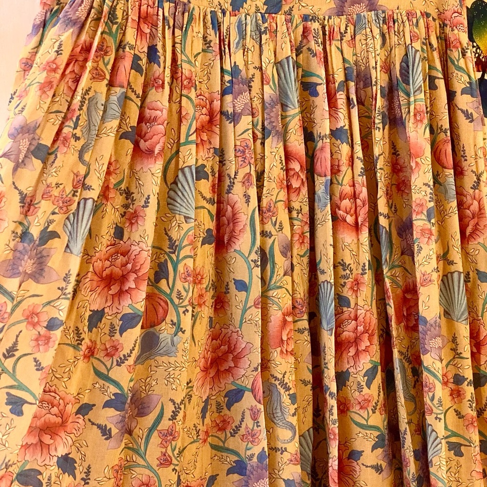 πΊπHPππΊ NWOT Spell & The Gypsy Seashell Babydoll Midi Dress - Picture 11 of 16